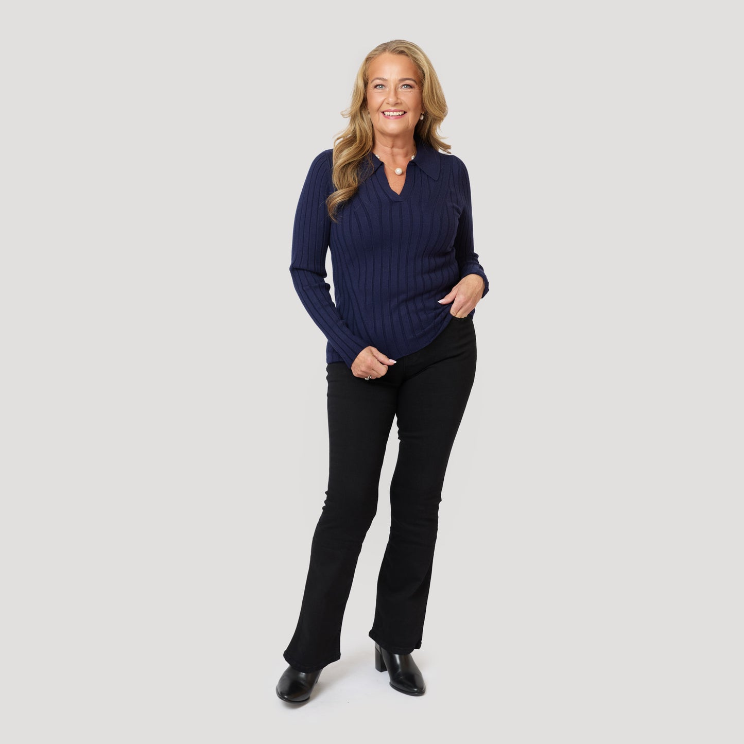 Tina tröja - Mörkblå