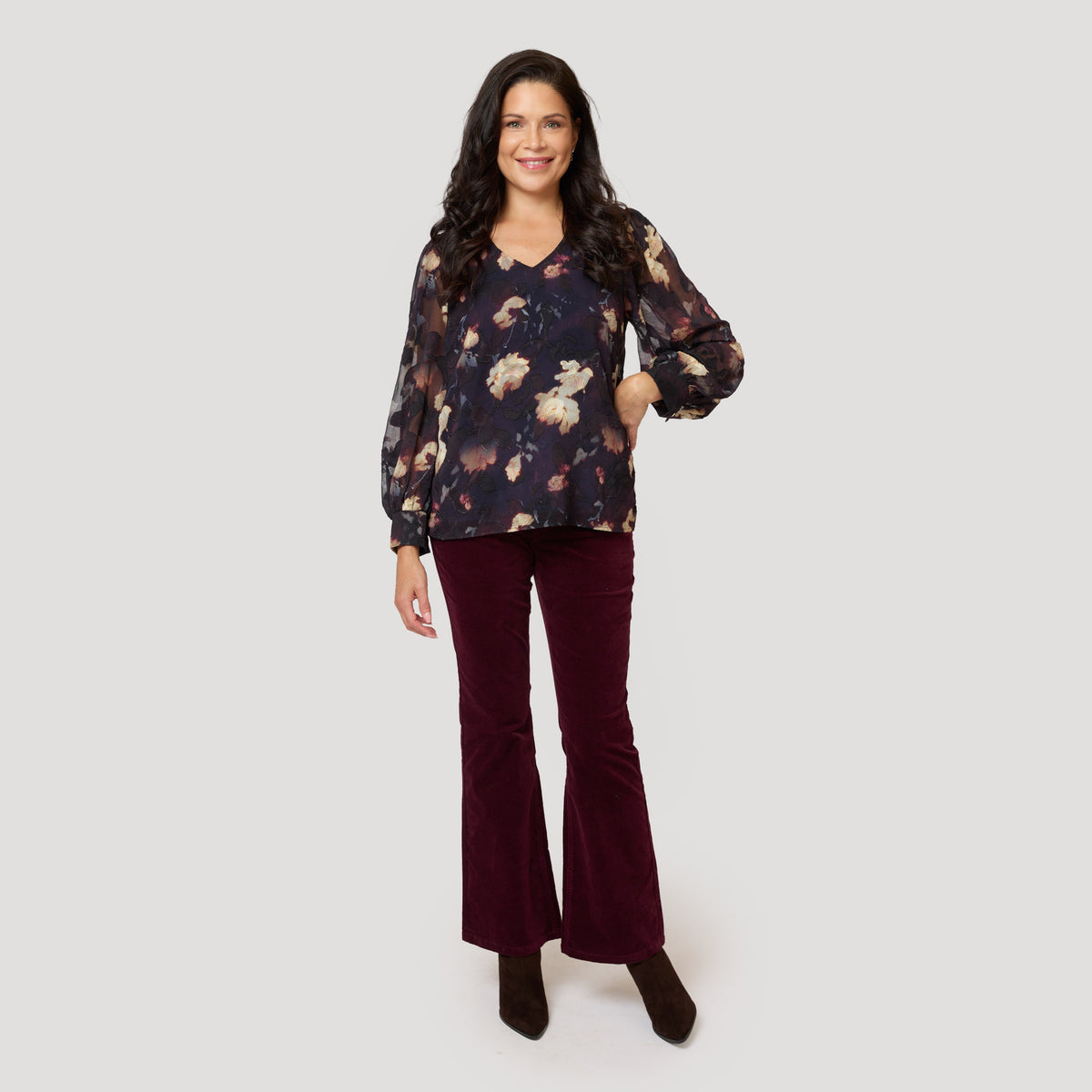 Isabelle blus - Blommig