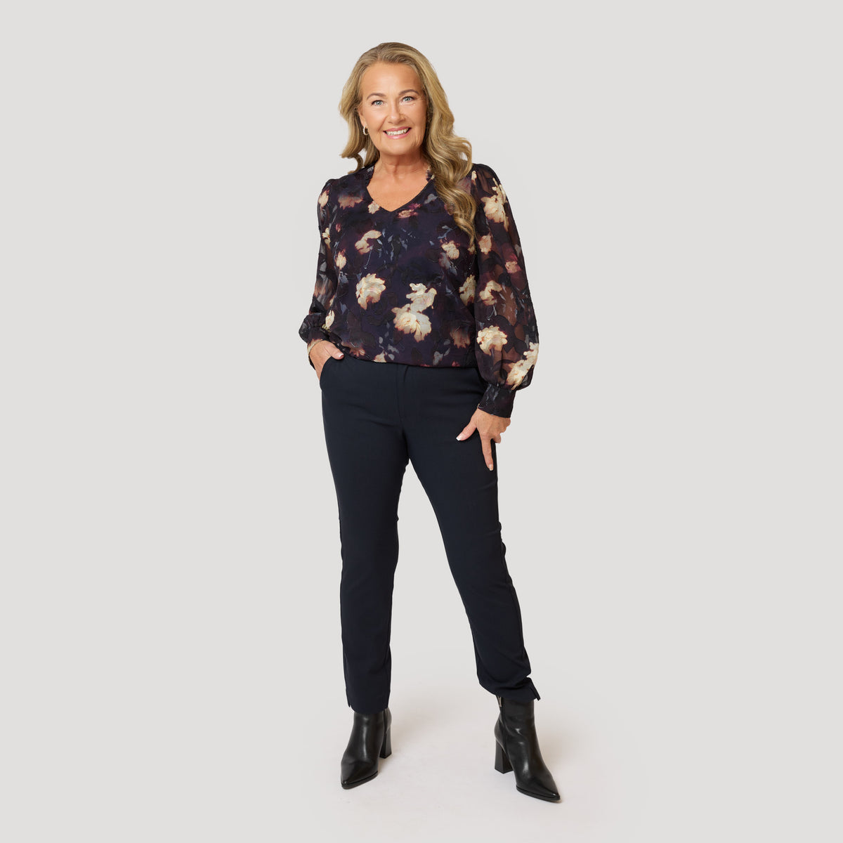 Isabelle blus - Blommig