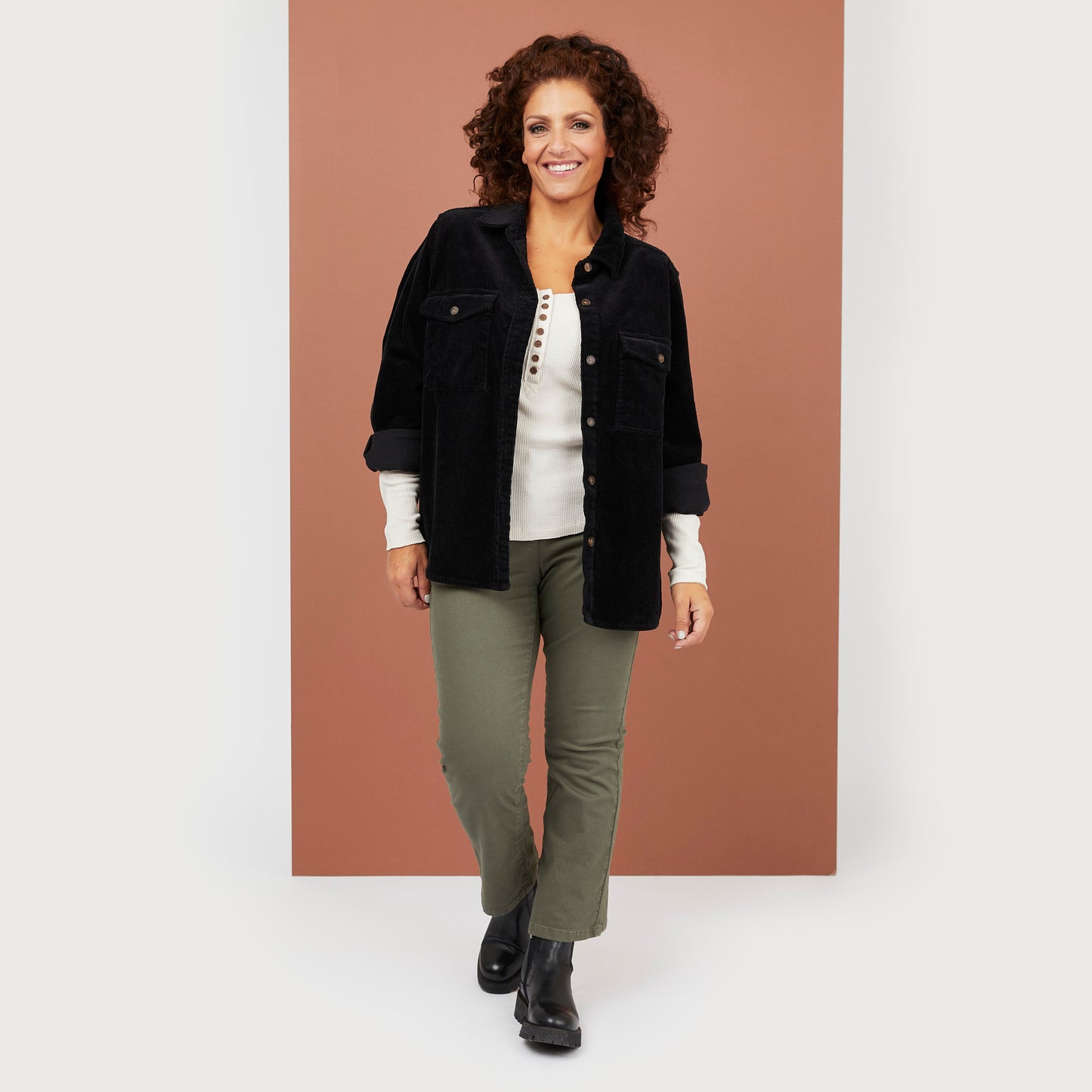 Cora overshirt - Svart