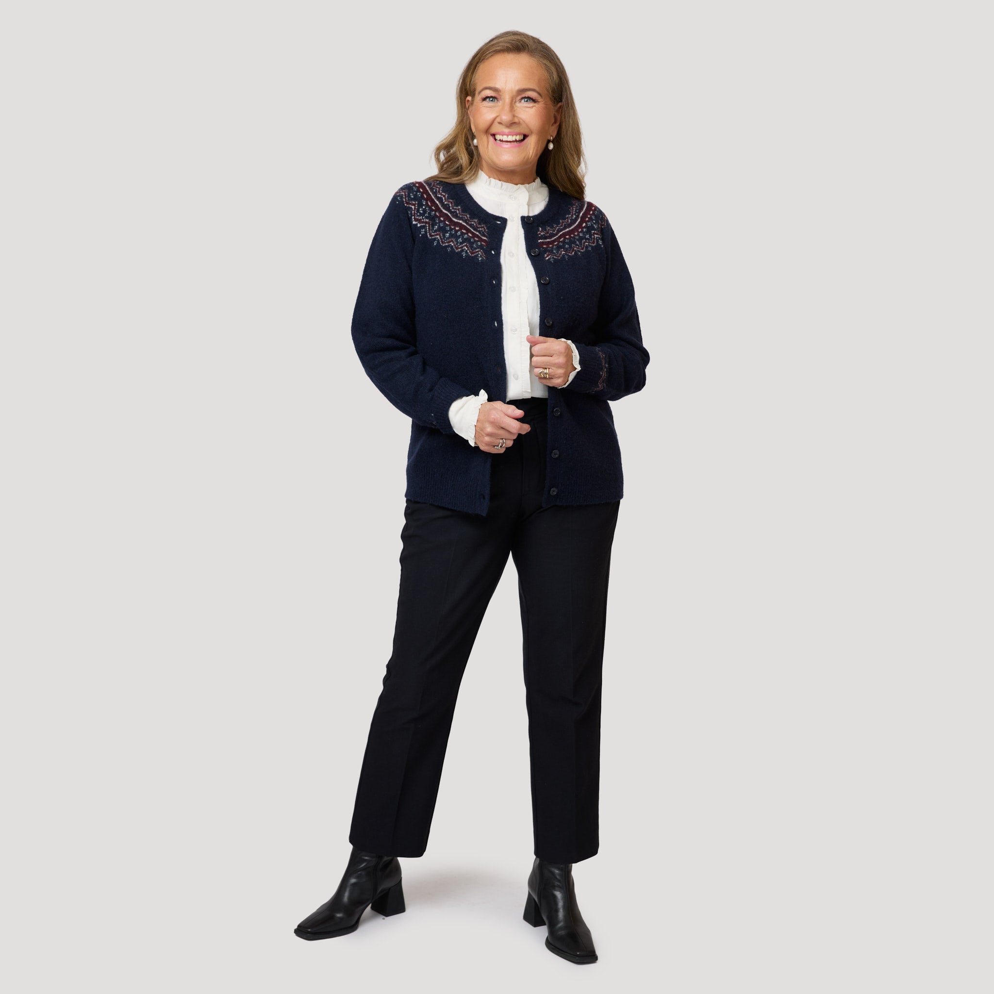 Freja cardigan - Mörkblå