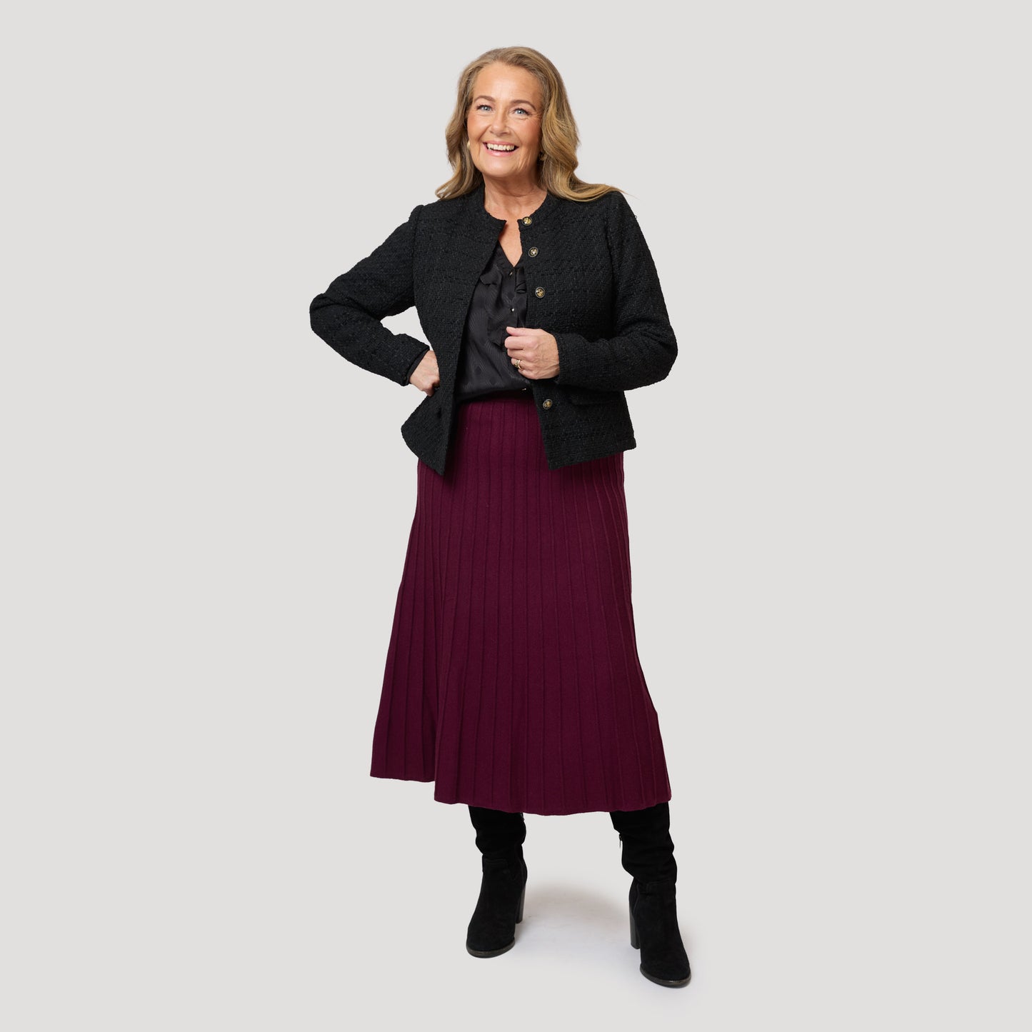 Tina-hame - Viininpunainen