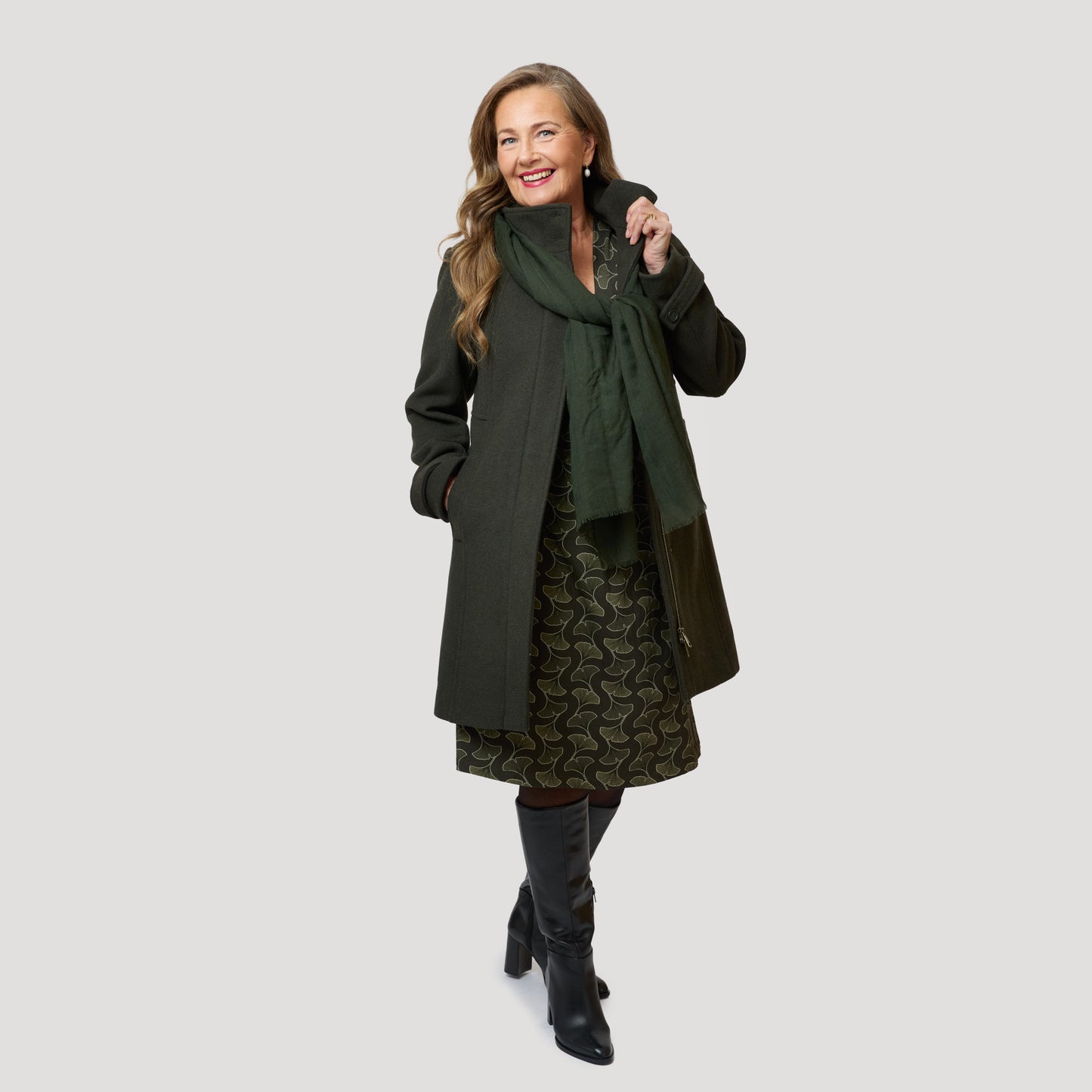 Pellavahuivi - Vihreä