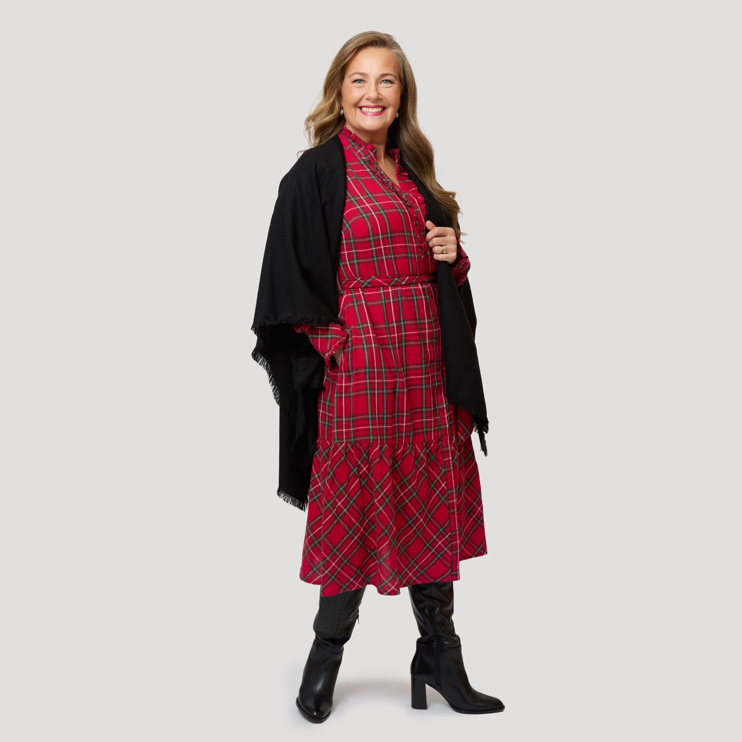 Sigrid klänning - Röd