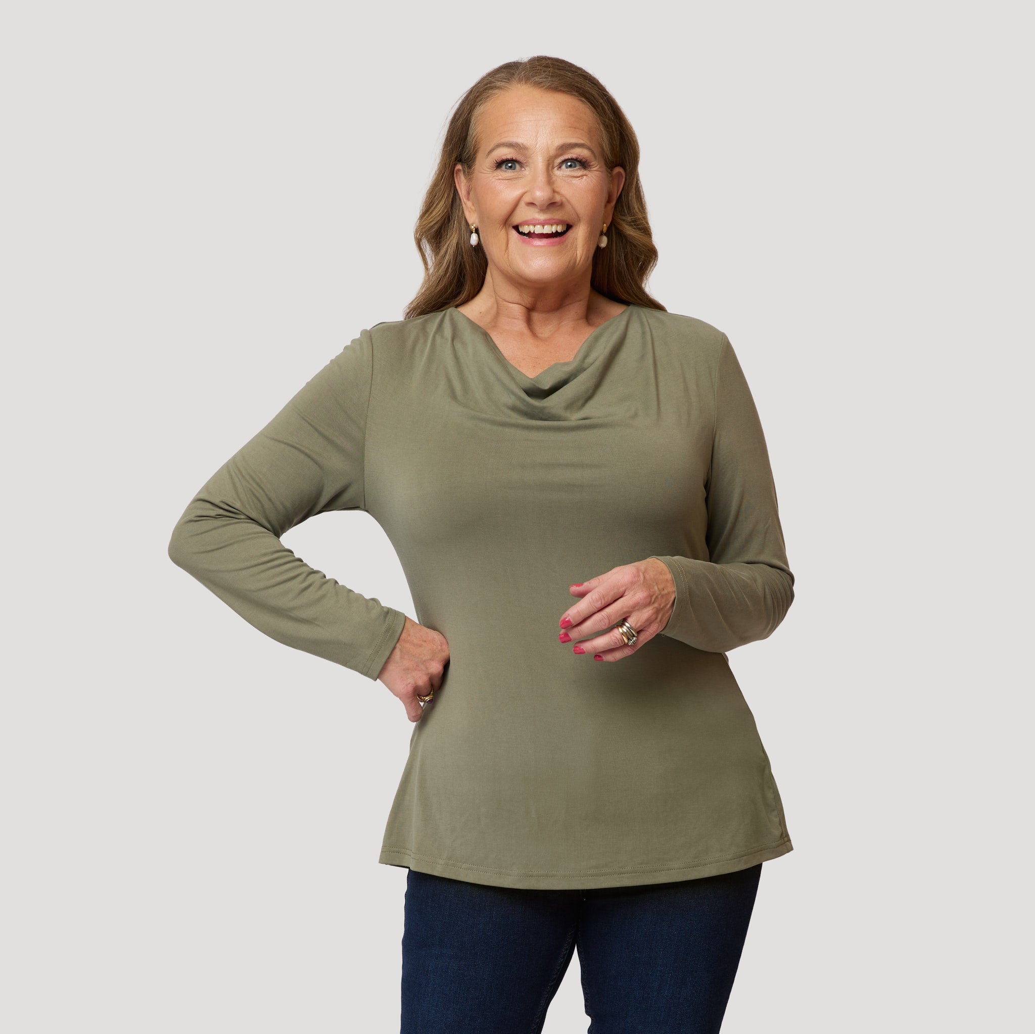 Willow långärmad topp - Grön