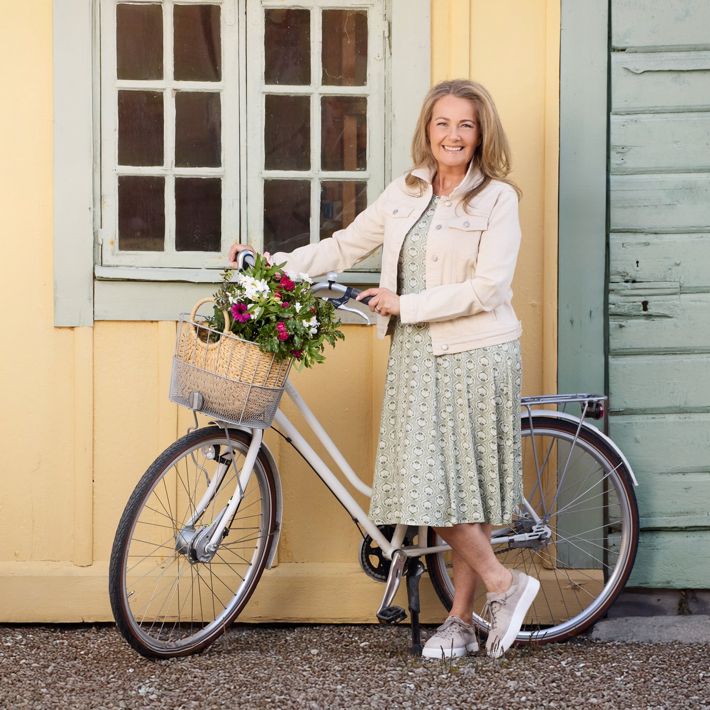 Linda klänning - Ljusgrön