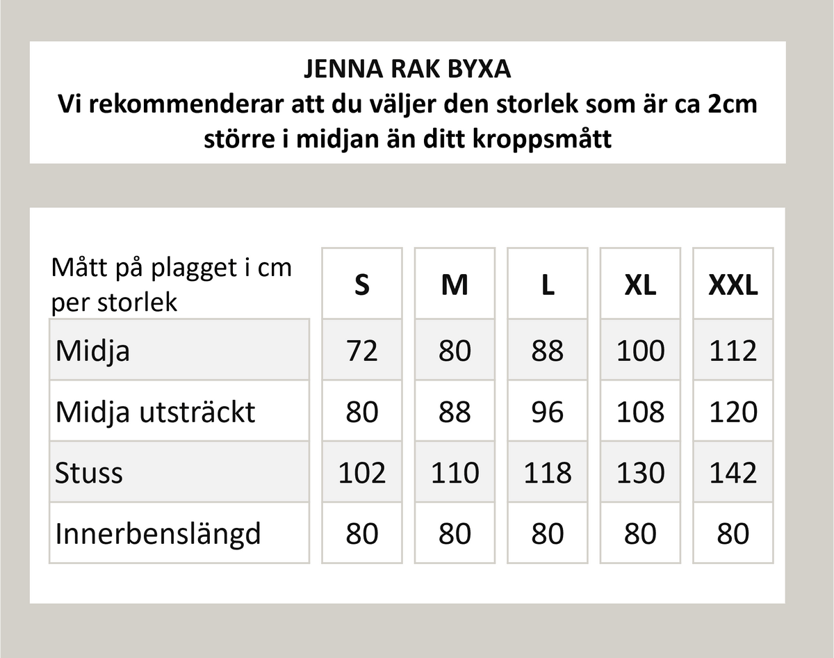 Jenna rak byxa - Svart