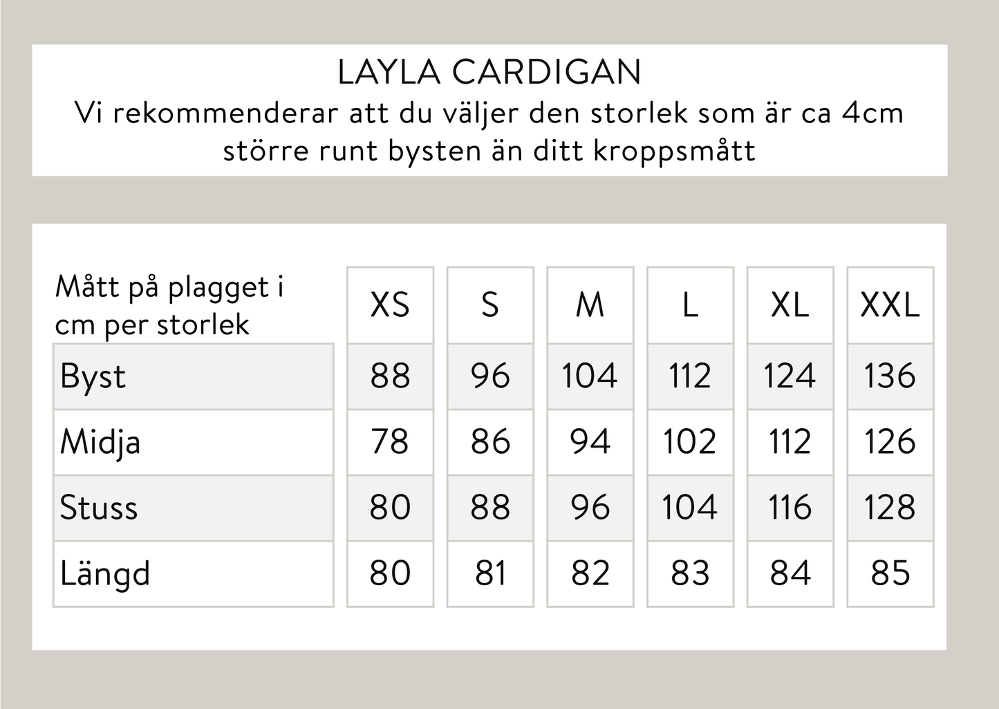 Layla cardigan - beige