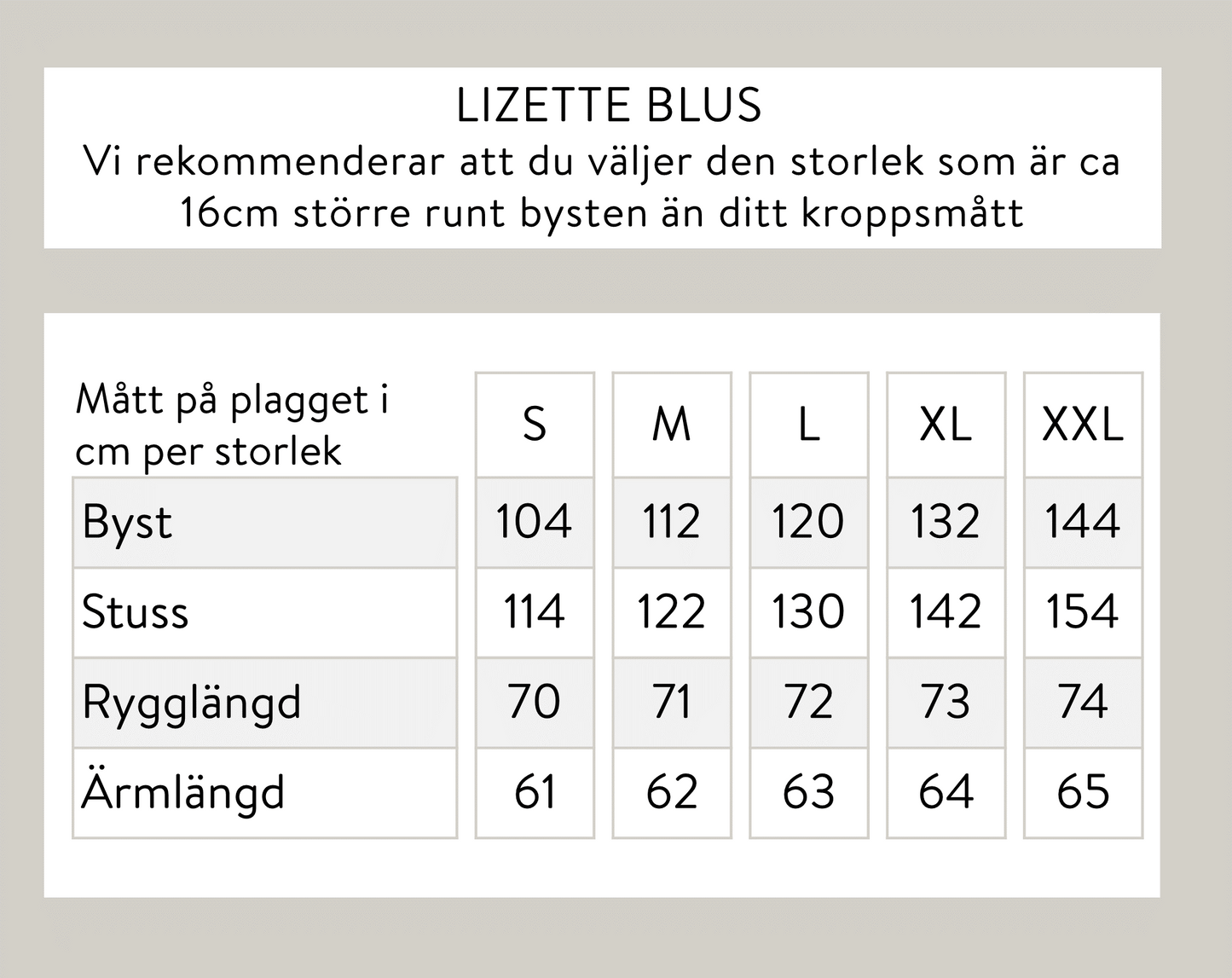 Lizette blus - Beige