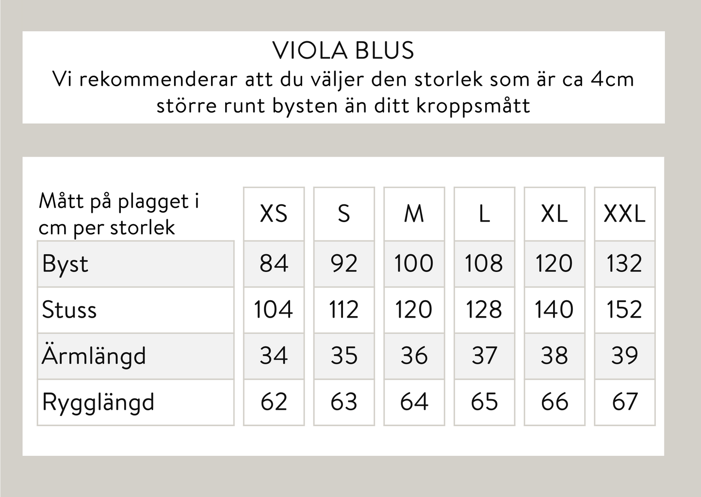 Viola blus - vit