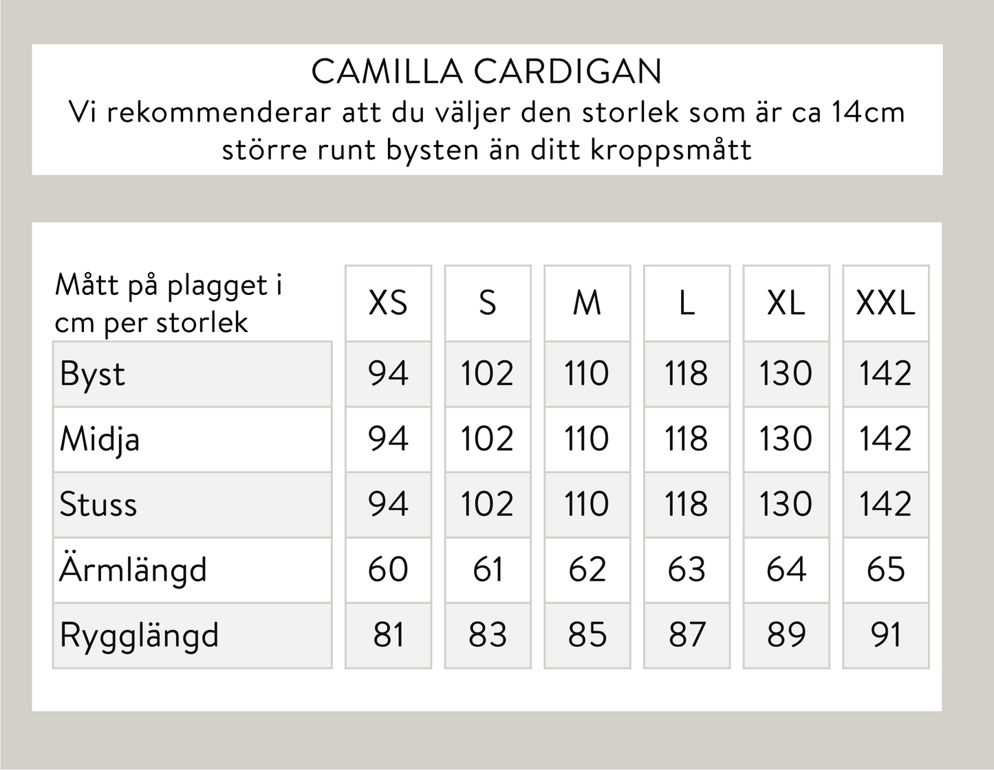 Camilla cardigan - beige