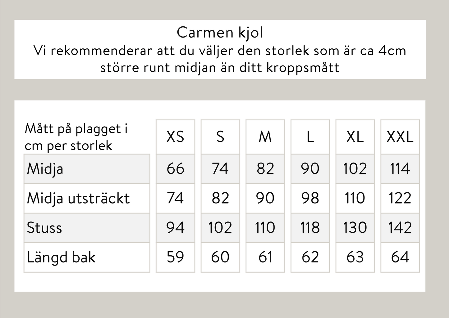 Carmen kjol - Svart