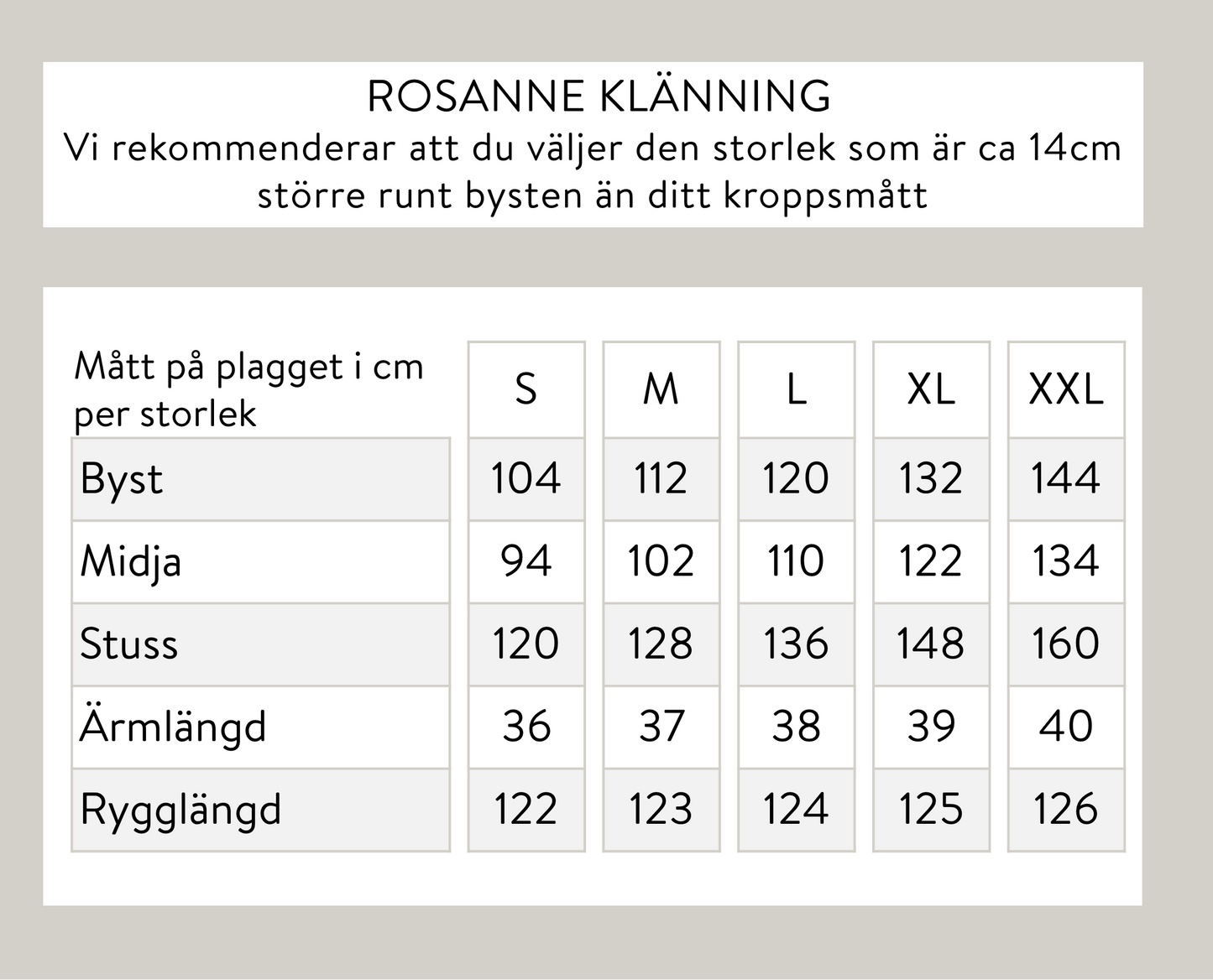 Rosanne klänning - Beige