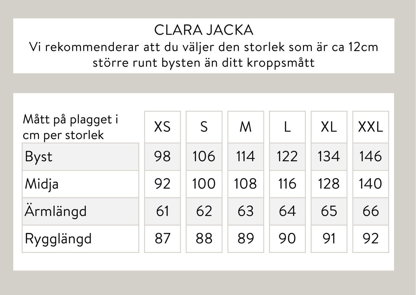 Clara jacka - Beige