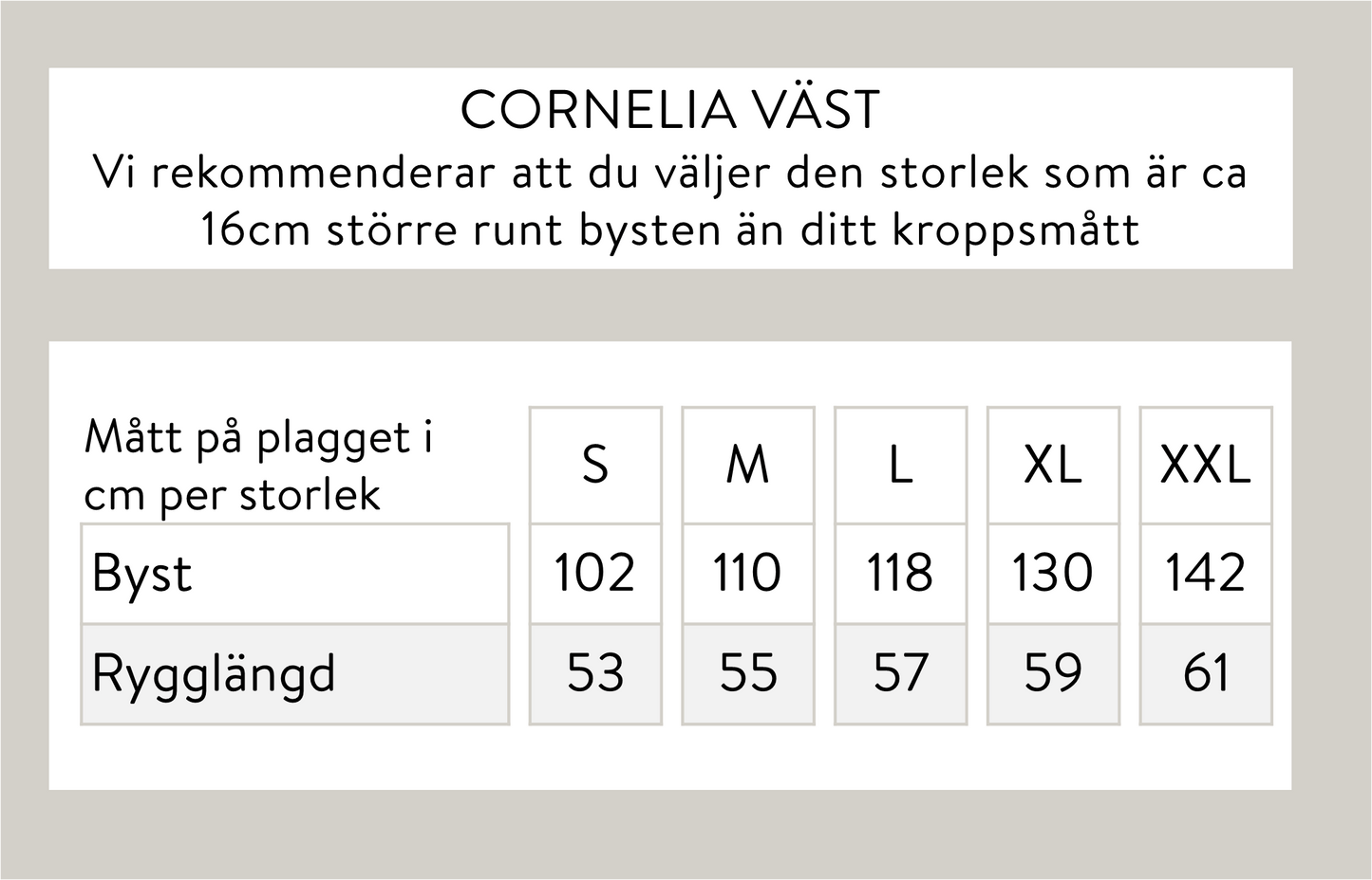 Cornelia väst - grå