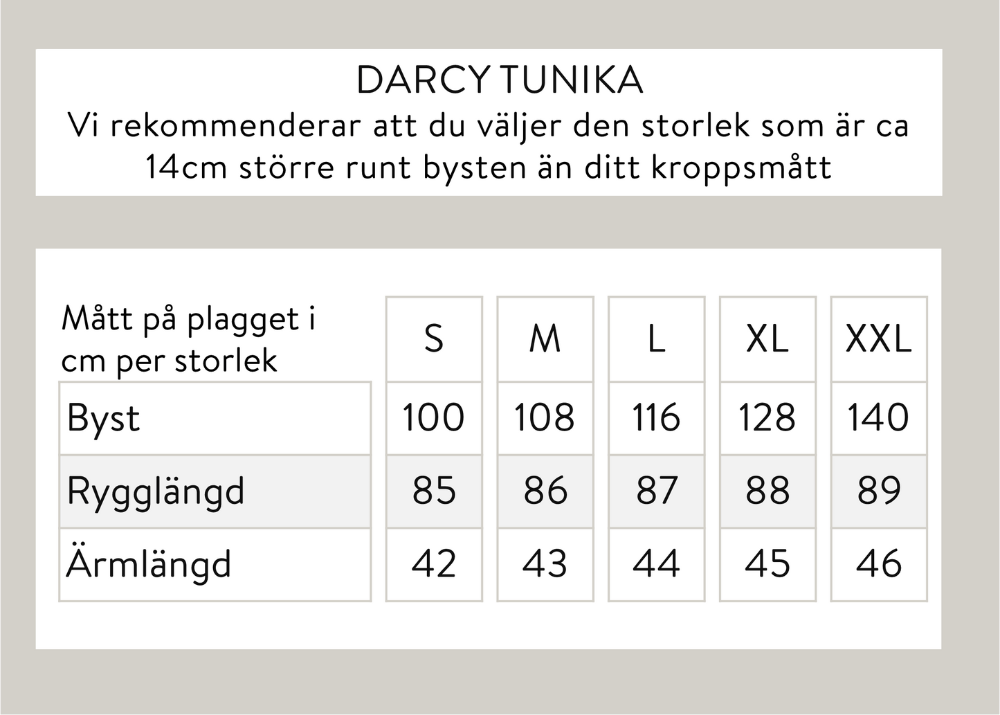 Darcy tunika - Beige
