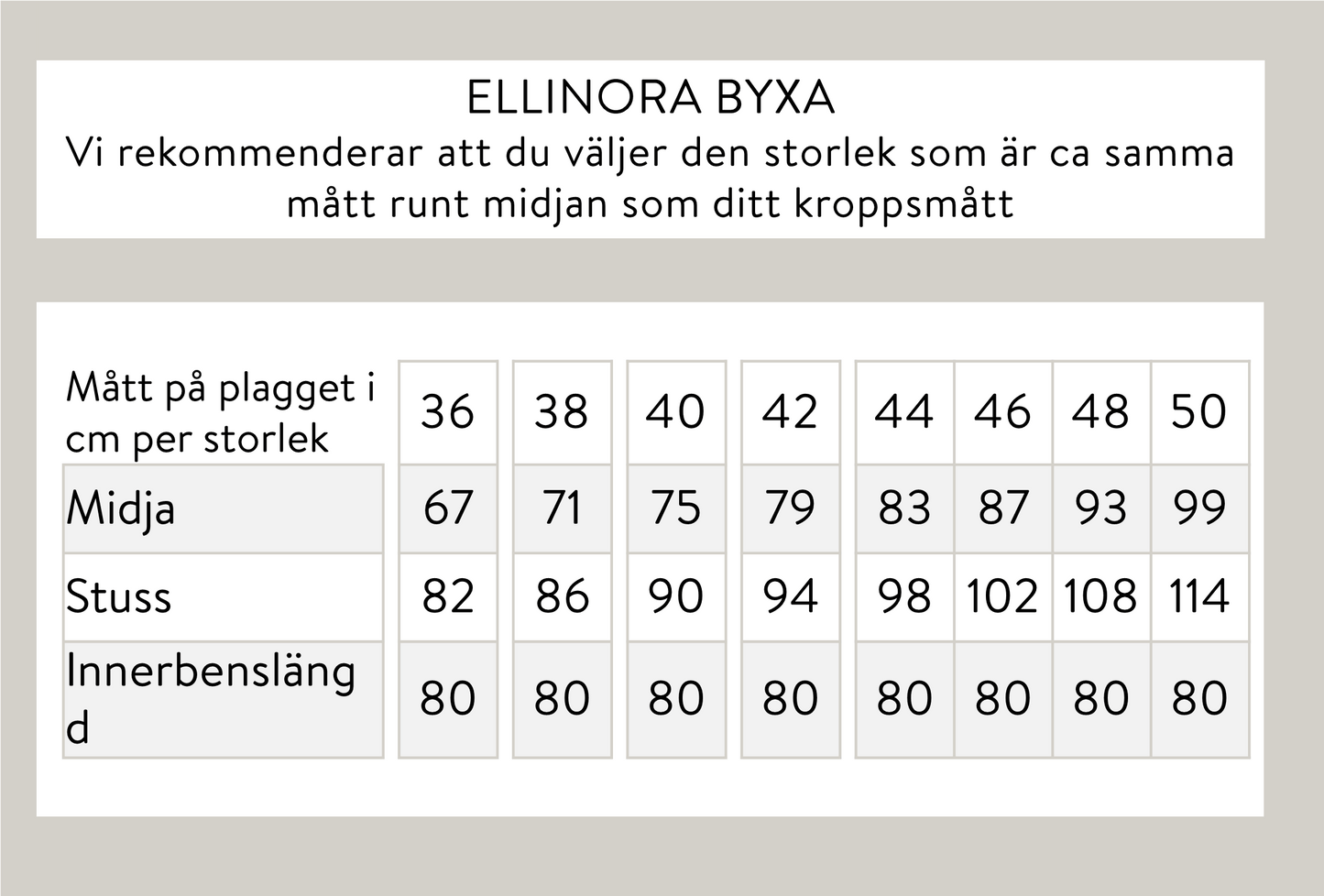 Ellinora byxa - Beige
