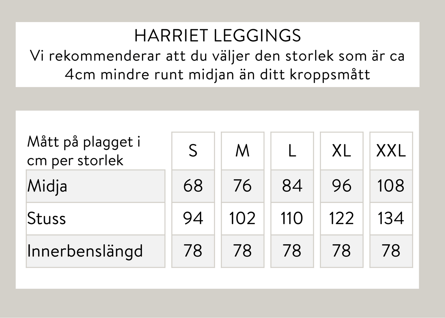 Harriet leggings - Beige