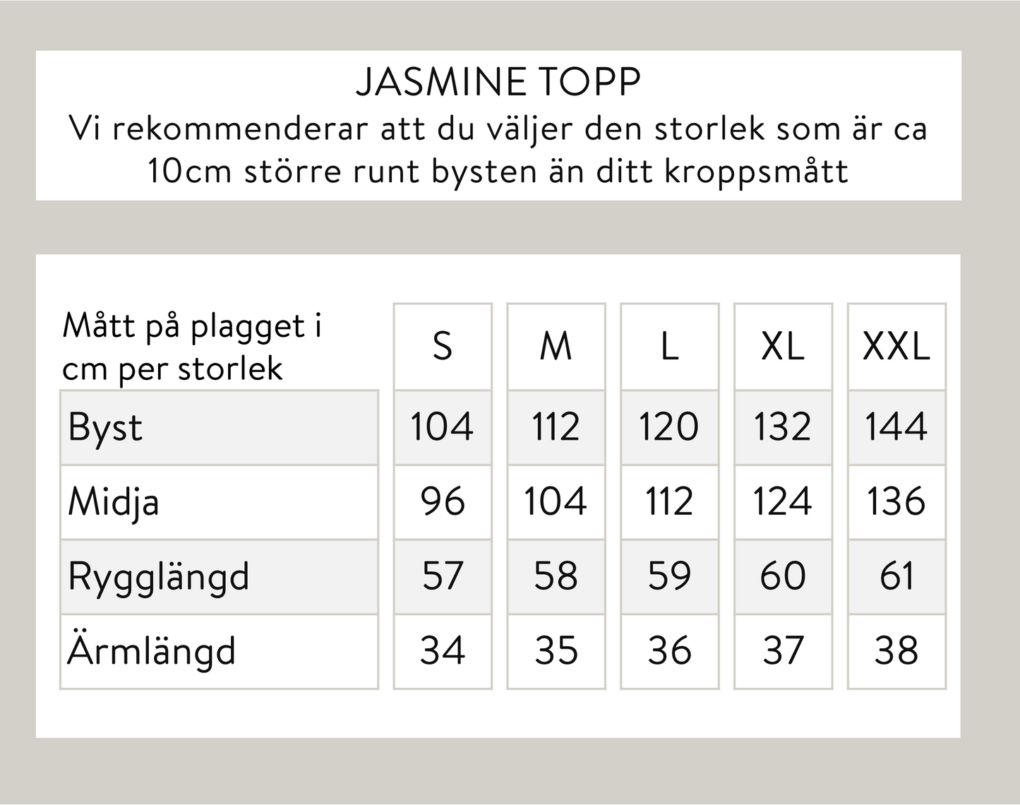 Jasmine topp - Grå