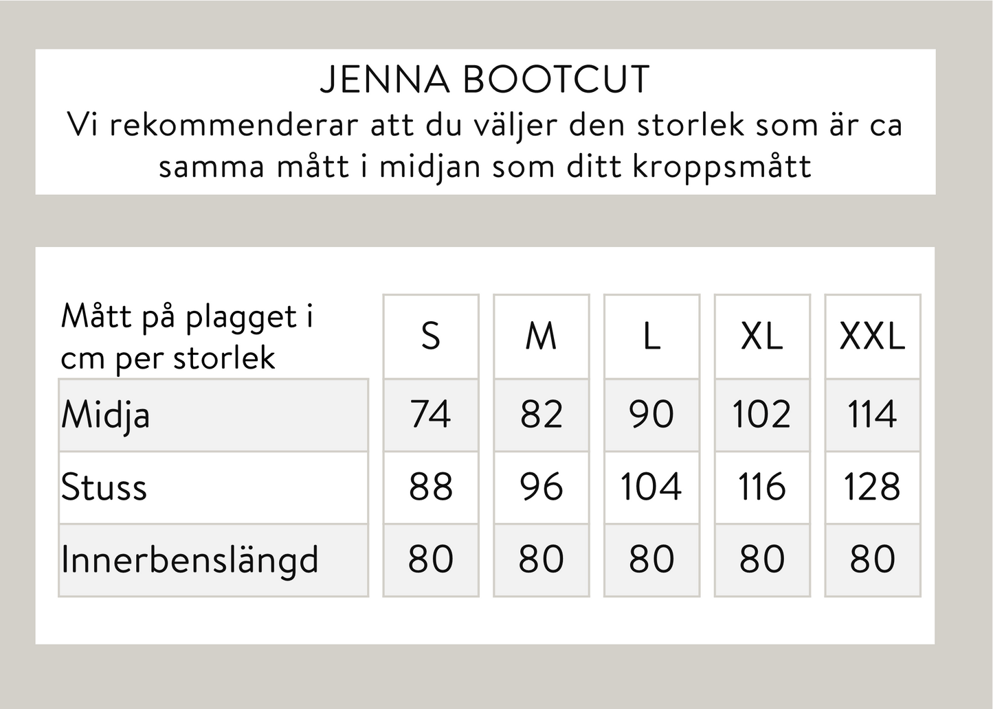 Jenna bootcut - Svart
