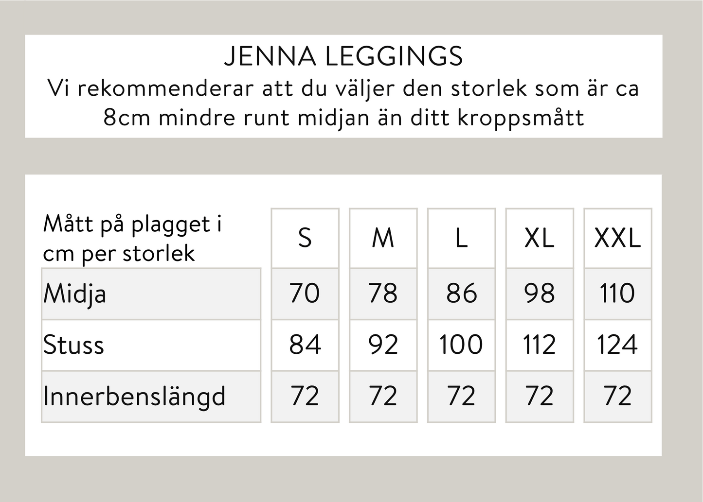 Jenna leggings - Svart