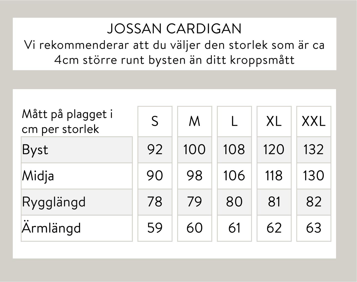 Jossan cardigan - Grå