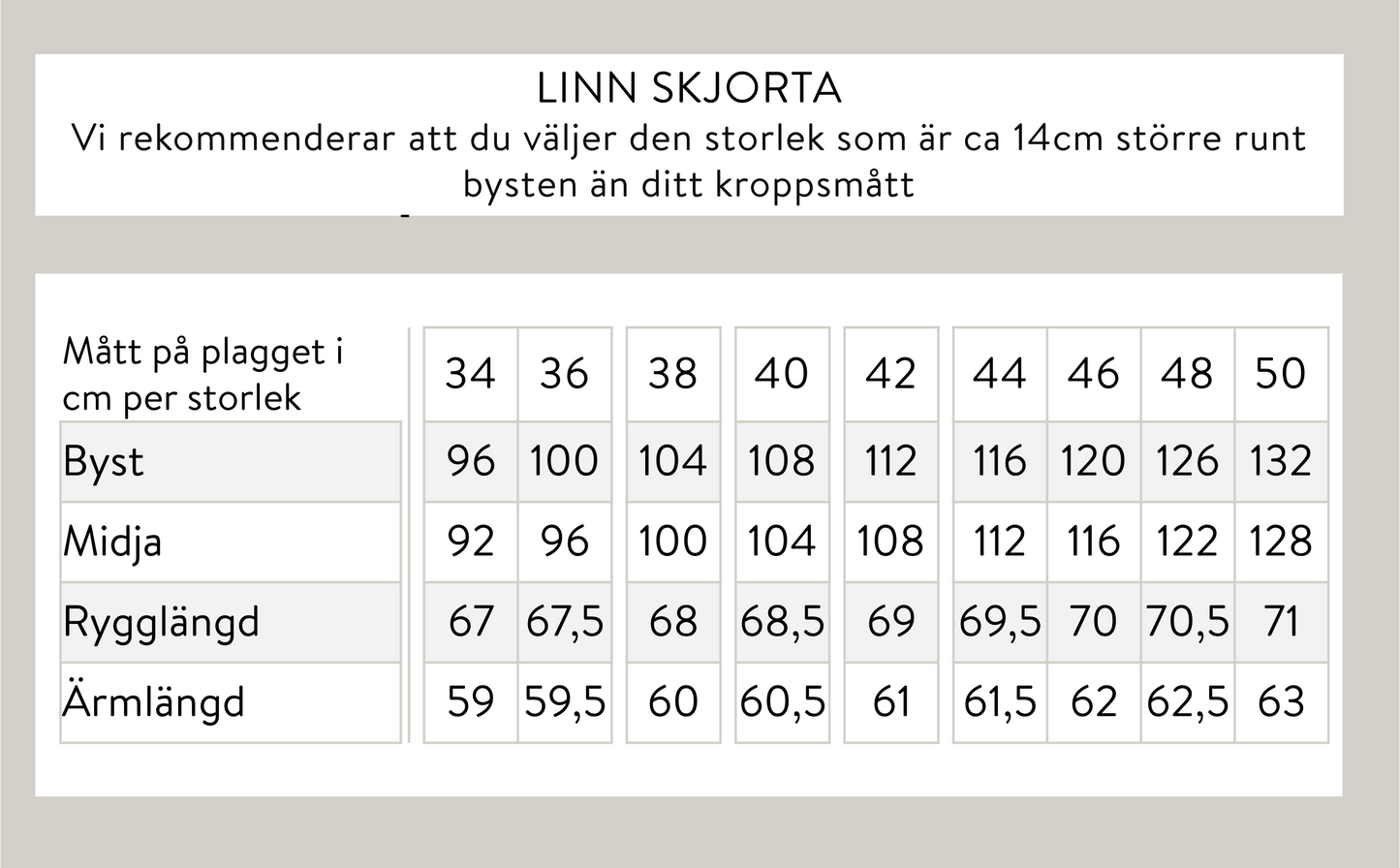 Linn skjorta - Vit