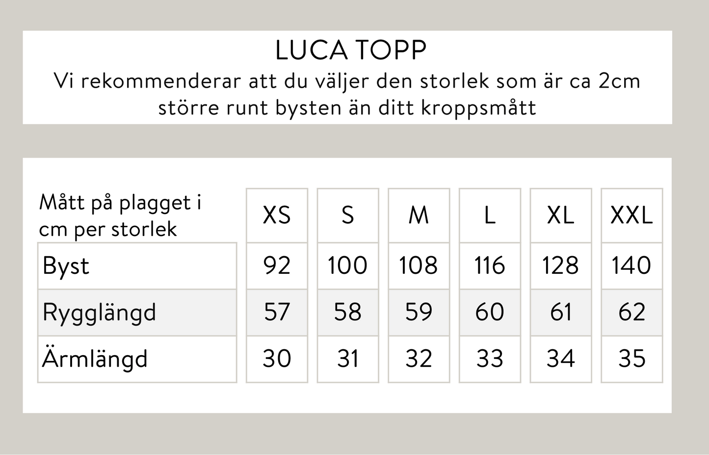 Luca topp - Svart
