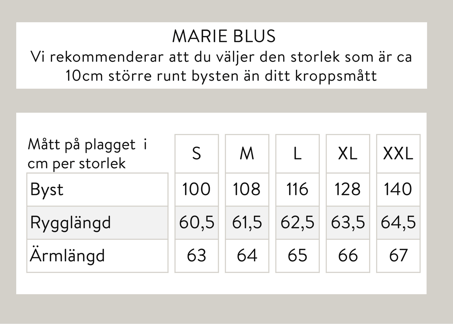 Marie blus - Svart