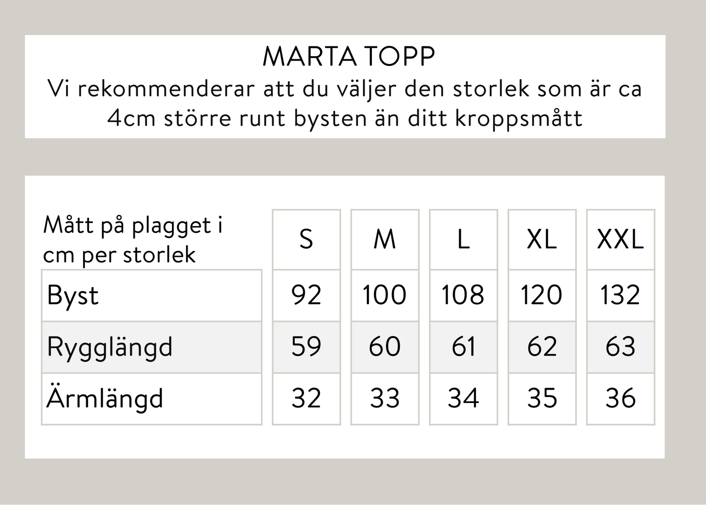 Marta topp - Svart