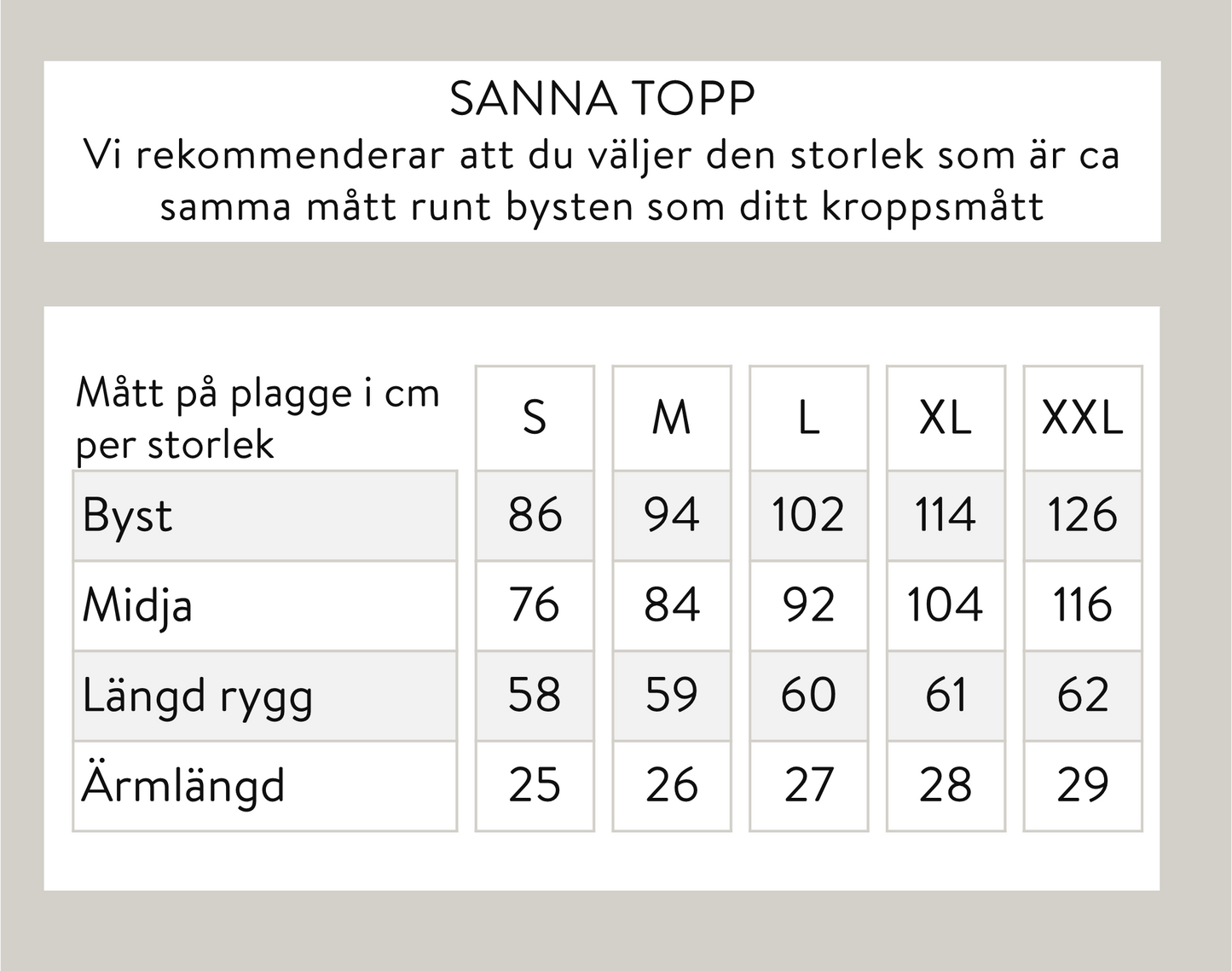 Sanna topp - Svart