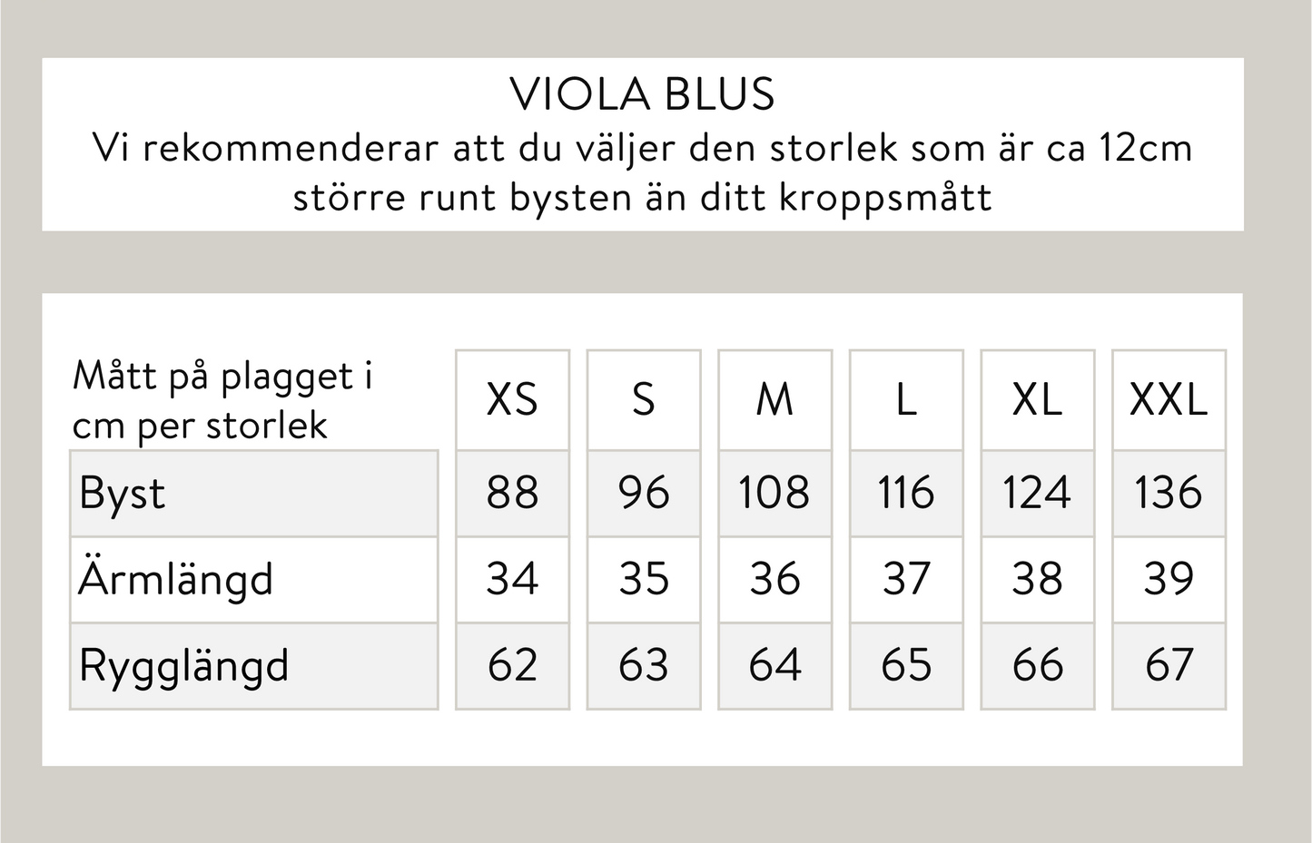 Viola blus - svart