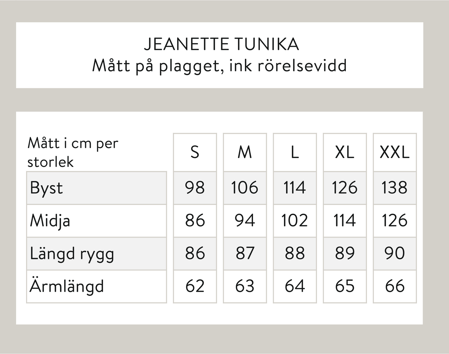 Jeanette tunic - Beige