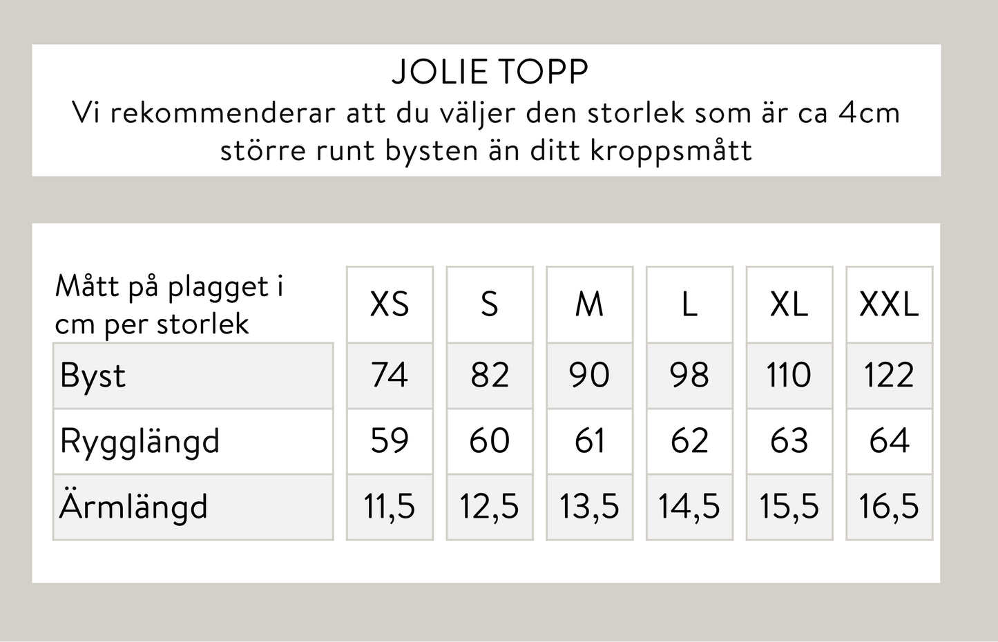 Jolie topp - Ljusbeige