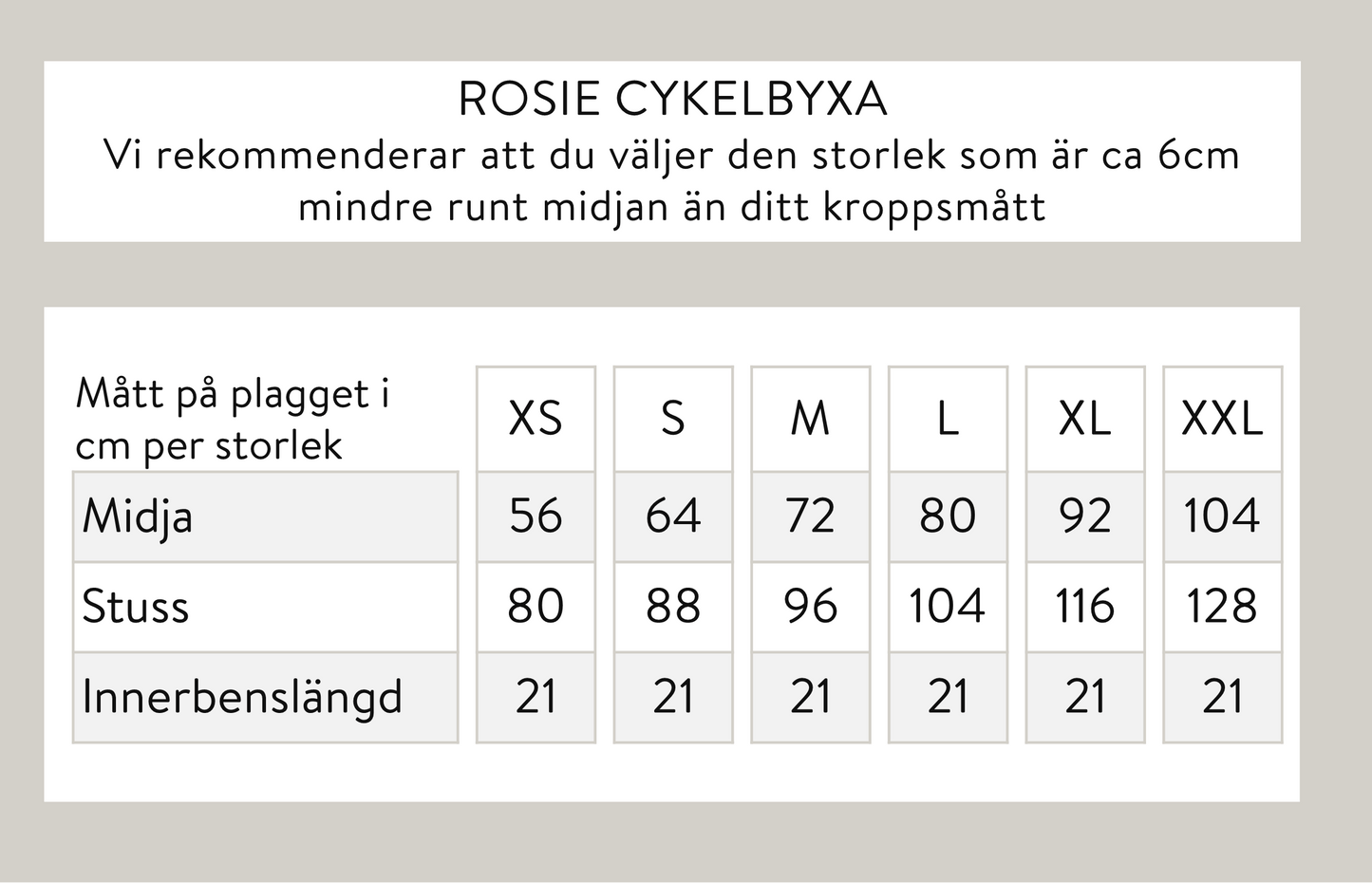 Rosie cykelbyxa - Svart